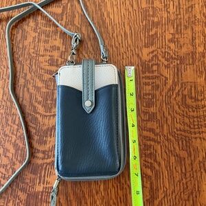 The Sak leather crossbody clutch/ phone case